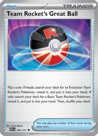 Team Rocket's Great Ball 205/217  ME Ascended Heroes - Uncommon