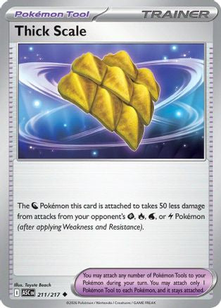 Thick Scale 211/217  - Reverse Holofoil ME Ascended Heroes - Uncommon
