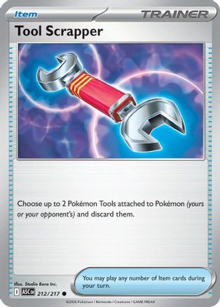 Tool Scrapper 212/217  - Reverse Holofoil ME Ascended Heroes - Common