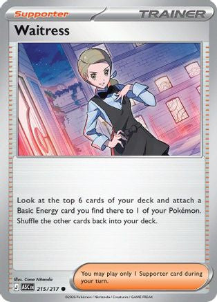 Waitress 215/217  - Reverse Holofoil ME Ascended Heroes - Common