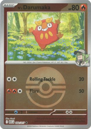 N's Darumaka (032/217) (Poke Ball) [Mega Evolution: Ascended Heroes]