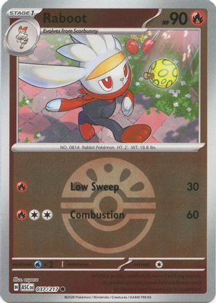 Raboot (037/217) (Friend Ball) [Mega Evolution: Ascended Heroes]