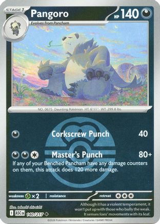 Pangoro (140/217) (Love Ball) [Mega Evolution: Ascended Heroes]