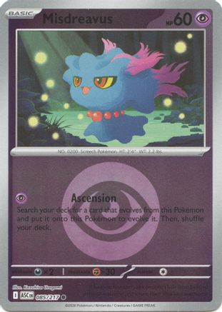 Misdreavus (085/217) (Energy Symbol Pattern) [Mega Evolution: Ascended Heroes]