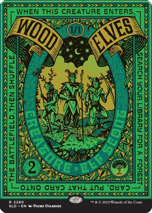 Wood Elves (2280) (SLD-2280) - Secret Lair Drop Series Foil