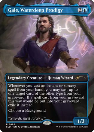 Gale, Waterdeep Prodigy (SLD-2488) - Secret Lair Drop Series Foil