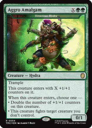 Aggro Amalgam - Voracious Hydra (Surge Foil) [Teenage Mutant Ninja Turtles Commander]