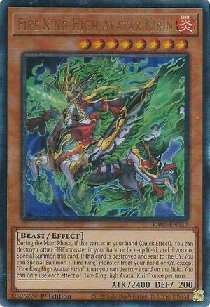 Fire King High Avatar Kirin (PUR) (RA05-EN032) - Rarity Collection 5 1st Edition