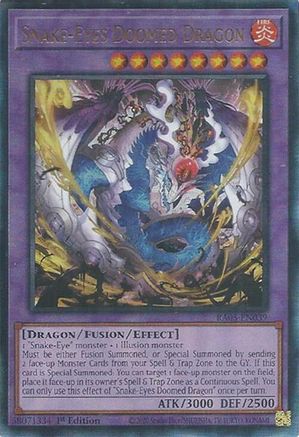 Snake-Eyes Doomed Dragon (PUR) (RA05-EN039) - Rarity Collection 5 1st Edition