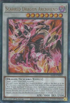 Scarred Dragon Archfiend (PUR) (RA05-EN044) - Rarity Collection 5 1st Edition