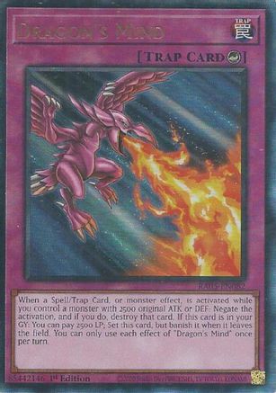 Dragon's Mind (PUR) (RA05-EN082) - Rarity Collection 5 1st Edition