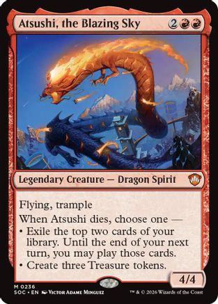 Atsushi, the Blazing Sky [Secrets of Strixhaven Commander]