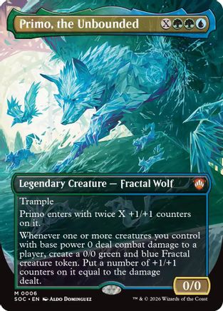 Primo, the Unbounded (Borderless) [Secrets of Strixhaven Commander]