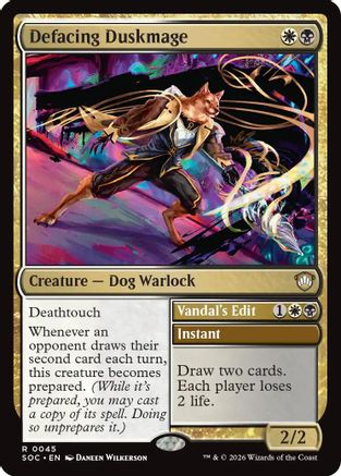 Defacing Duskmage [Secrets of Strixhaven Commander]