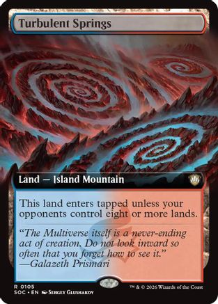 Turbulent Springs (Extended Art) [Secrets of Strixhaven Commander]
