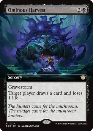 Ominous Harvest (Extended Art) [Secrets of Strixhaven Commander]
