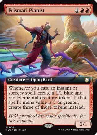 Prismari Pianist (Extended Art) [Secrets of Strixhaven Commander]