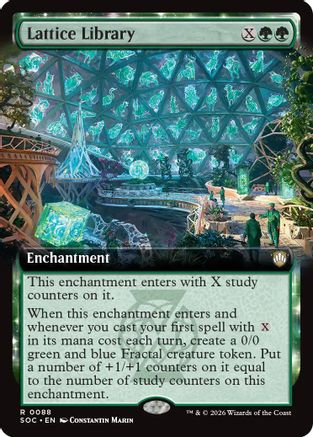 Lattice Library (Extended Art) [Secrets of Strixhaven Commander]
