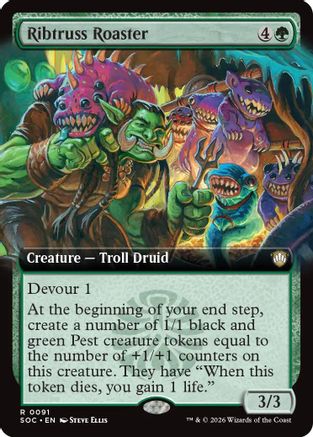 Ribtruss Roaster (Extended Art) [Secrets of Strixhaven Commander]
