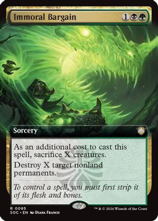 Immoral Bargain (Extended Art) [Secrets of Strixhaven Commander]