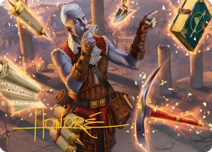 Dig Site Inventory Art Card (Gold-Stamped Signature) [Secrets of Strixhaven Art Series]