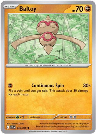 Baltoy 046/086  ME04 Chaos Rising - Common