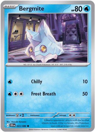 Bergmite 023/086  ME04 Chaos Rising - Common
