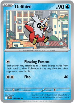 Delibird 018/086  ME04 Chaos Rising - Uncommon