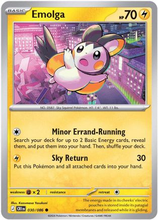 Emolga 030/086  ME04 Chaos Rising - Common