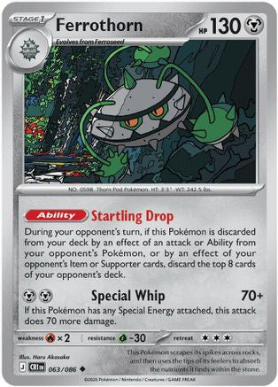 Ferrothorn 063/086  ME04 Chaos Rising - Uncommon