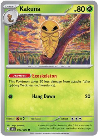Kakuna 002/086  ME04 Chaos Rising - Common