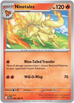 Ninetales 009/086  ME04 Chaos Rising - Uncommon