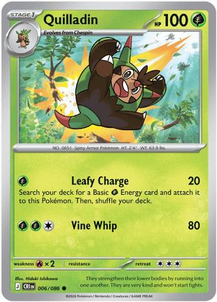 Quilladin 006/086  ME04 Chaos Rising - Common