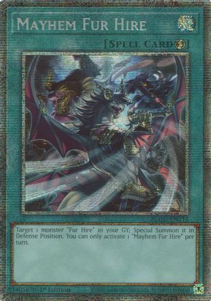 Mayhem Fur Hire (Starlight Rare) (BLGG-EN116) - Battles of Legend: Glorious Gallery 1st Edition
