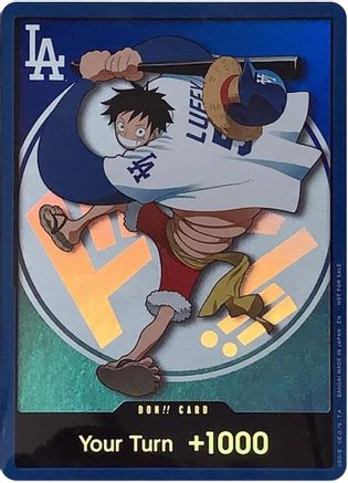 DON!! Card (LA Dodgers 2026 Promo) - One Piece Promotion Cards Foil