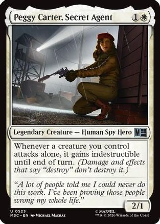 Peggy Carter, Secret Agent (MSC-523) - Commander: Marvel Super Heroes Foil