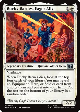 Bucky Barnes, Eager Ally (MSC-586) - Commander: Marvel Super Heroes