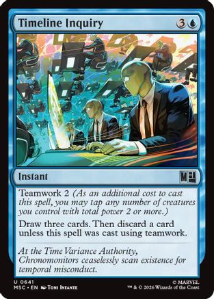 Timeline Inquiry (MSC-641) - Commander: Marvel Super Heroes Foil