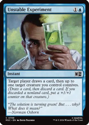 Unstable Experiment (MSC-789) - Commander: Marvel Super Heroes