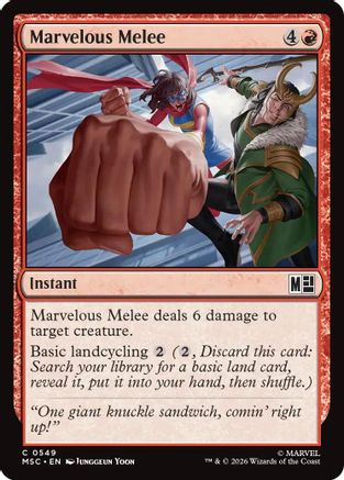 Marvelous Melee (MSC-549) - Commander: Marvel Super Heroes