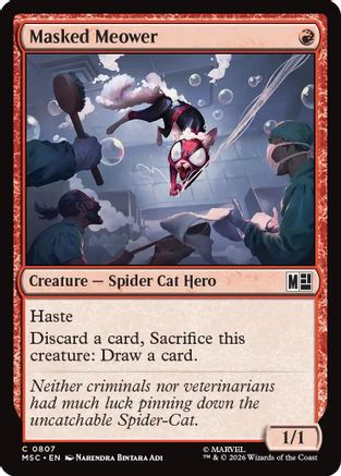Masked Meower (MSC-807) - Commander: Marvel Super Heroes Foil