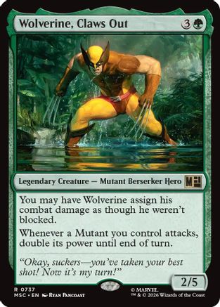 Wolverine, Claws Out (MSC-737) - Commander: Marvel Super Heroes Foil
