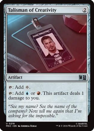 Talisman of Creativity (MSC-218) - Commander: Marvel Super Heroes