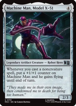 Machine Man, Model X-51 (MSC-751) - Commander: Marvel Super Heroes