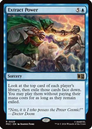 Extract Power (MSC-029) - Commander: Marvel Super Heroes