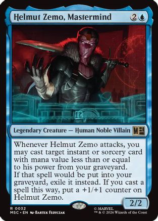 Helmut Zemo, Mastermind (Surge Foil) (MSC-032) - Commander: Marvel Super Heroes Foil