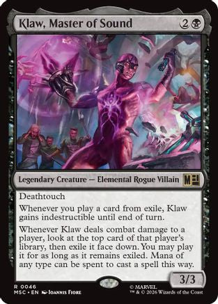 Klaw, Master of Sound (Surge Foil) (MSC-046) - Commander: Marvel Super Heroes Foil