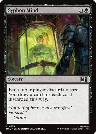 Syphon Mind (Surge Foil) (MSC-159) - Commander: Marvel Super Heroes Foil
