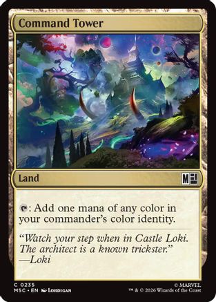 Command Tower (0235) (Surge Foil) (MSC-235) - Commander: Marvel Super Heroes Foil