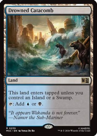 Drowned Catacomb (Surge Foil) (MSC-239) - Commander: Marvel Super Heroes Foil